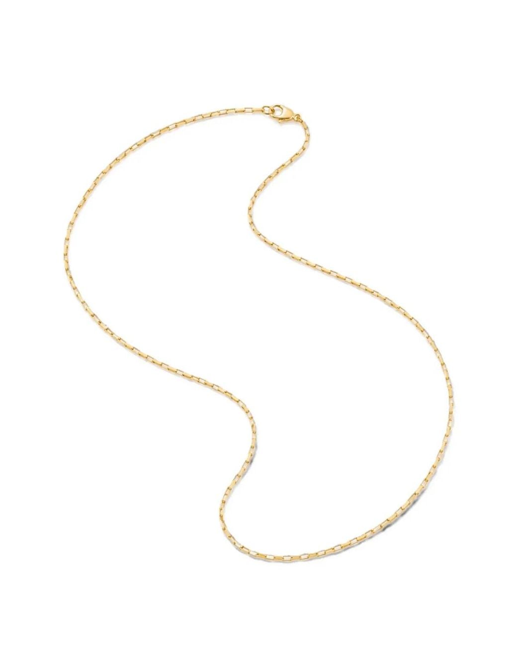 Yoj White Rectangular-Link Necklace