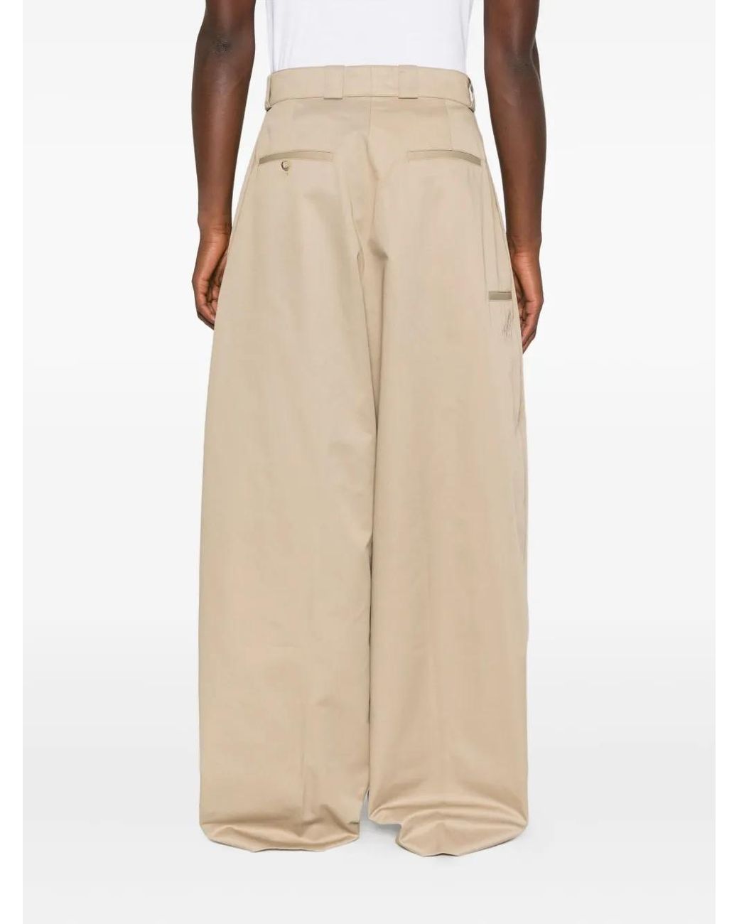 Willy Chavarria Natural Wide-Leg Trousers for men