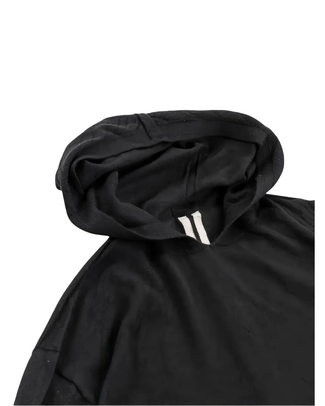 Rick Owens Blue Wool Hoodie for men