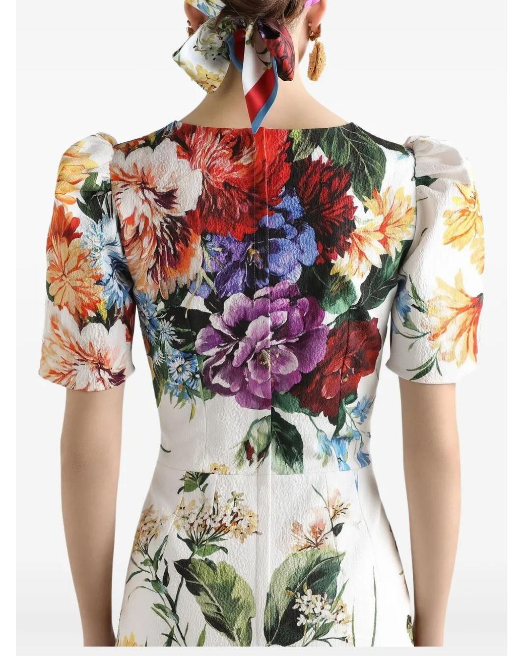 Dolce & Gabbana White Midi Dress