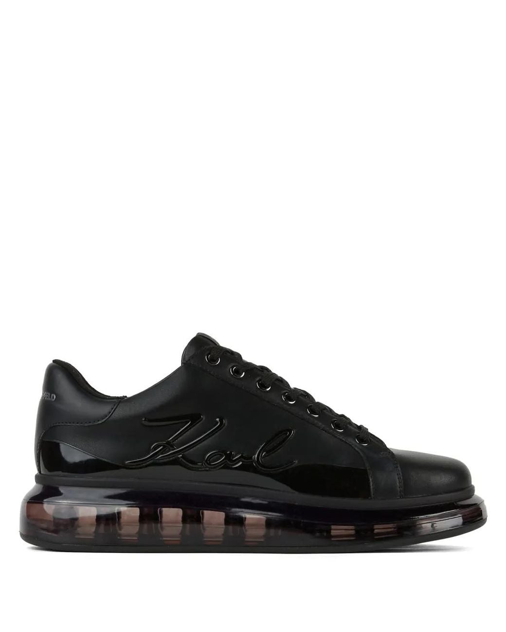 Karl Lagerfeld Black Kapri K/Kushion Signia Shine Sneakers for men