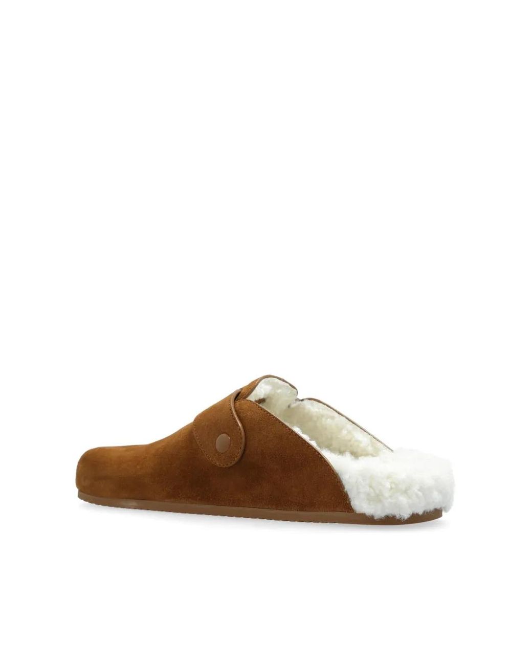 Balenciaga Brown Logo-Engraved Slippers
