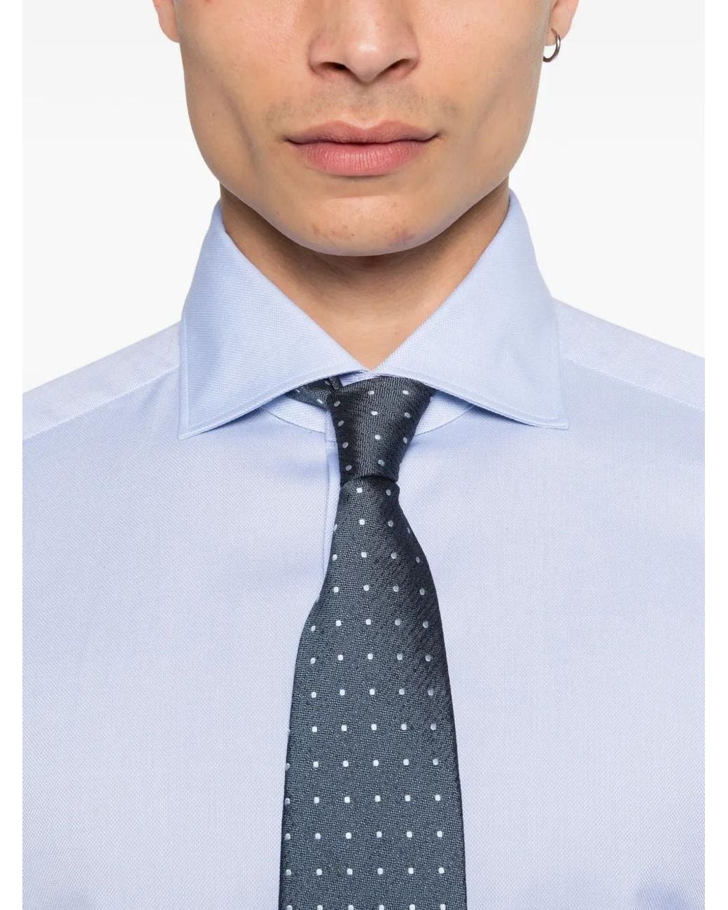 Zegna White Button-Fastening Shirt for men
