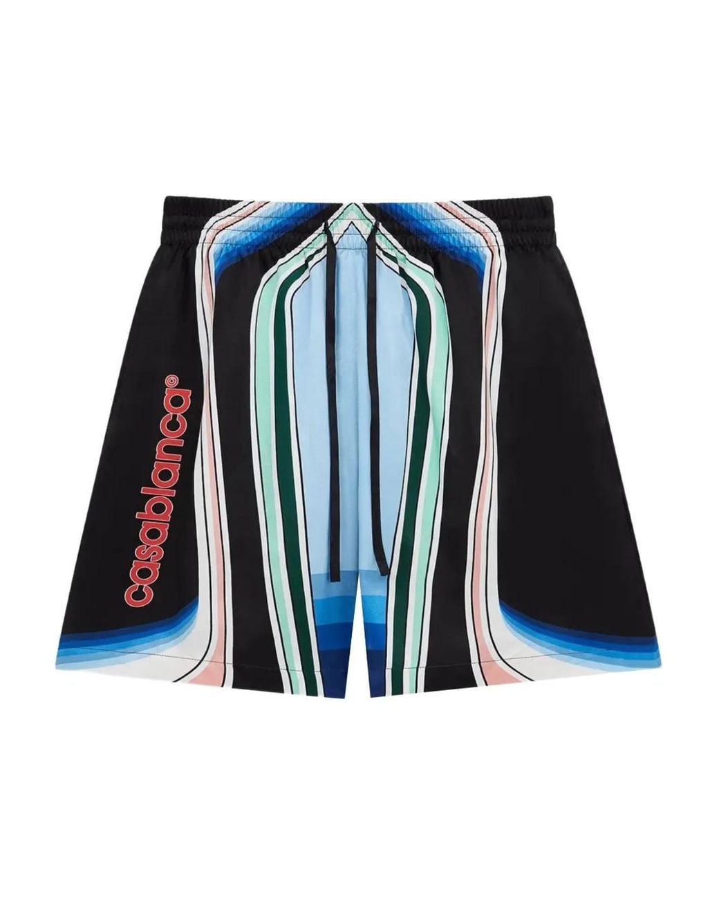 Casablanca Blue Graphic Mountain Shorts for men