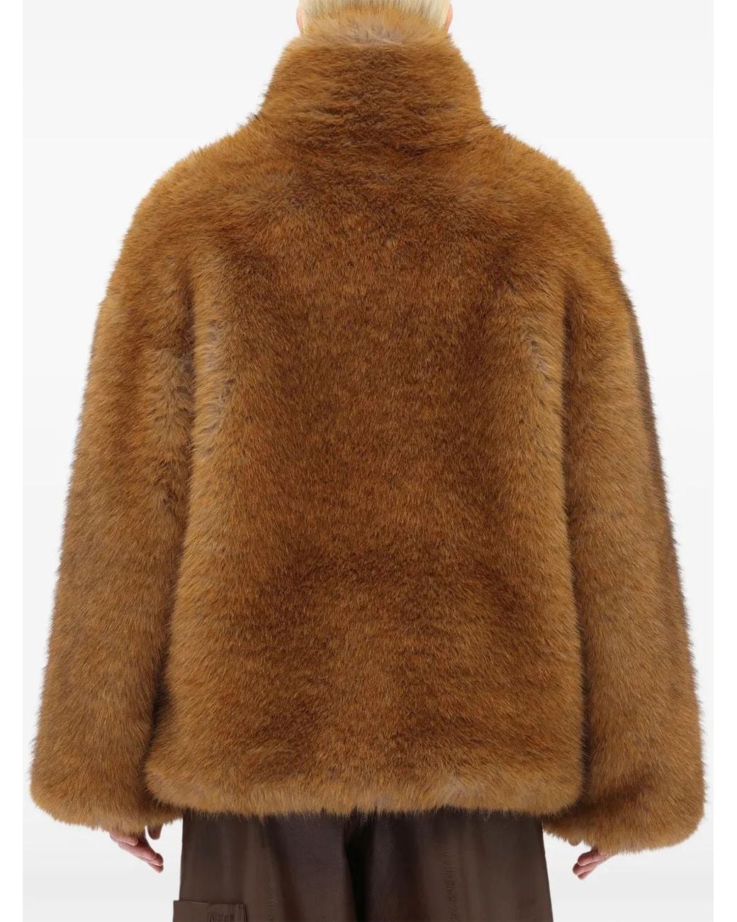 MSGM Brown Long-Sleeve Jacket
