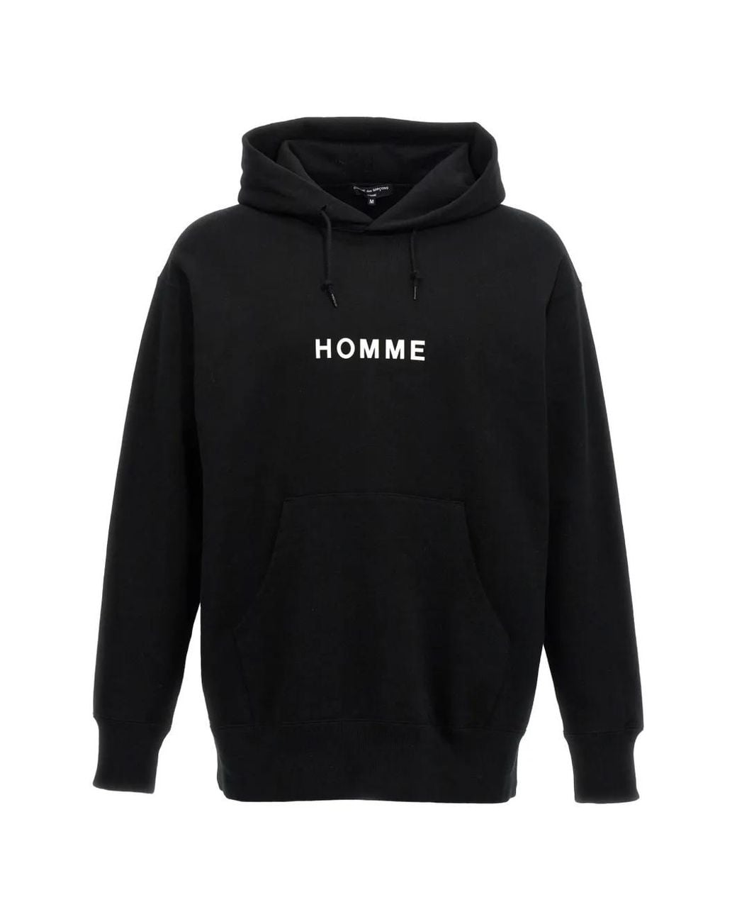 Comme des Garçons Black Logo-Print Cotton Hoodie for men