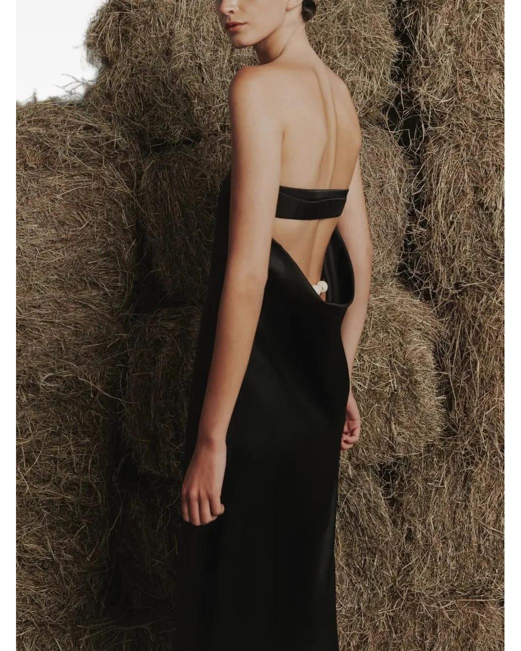 Baobab Black Lola Strapless Maxi Dress