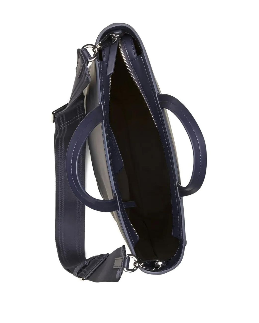 Marc O' Polo Blue Logo-Embossed Tote Bag