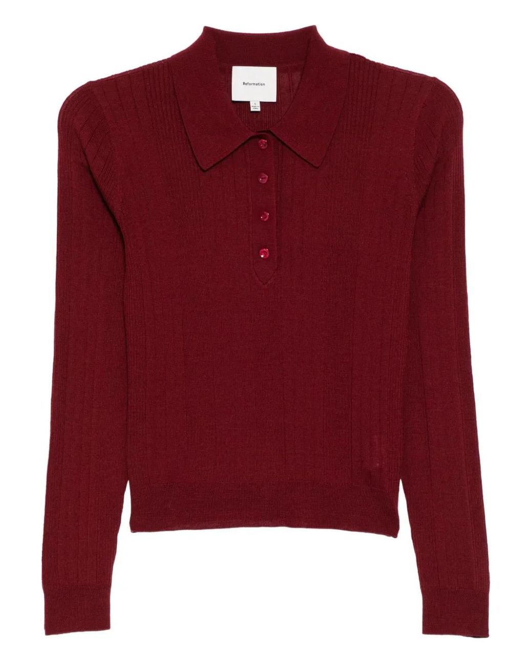 Reformation Hermia Top in het Red