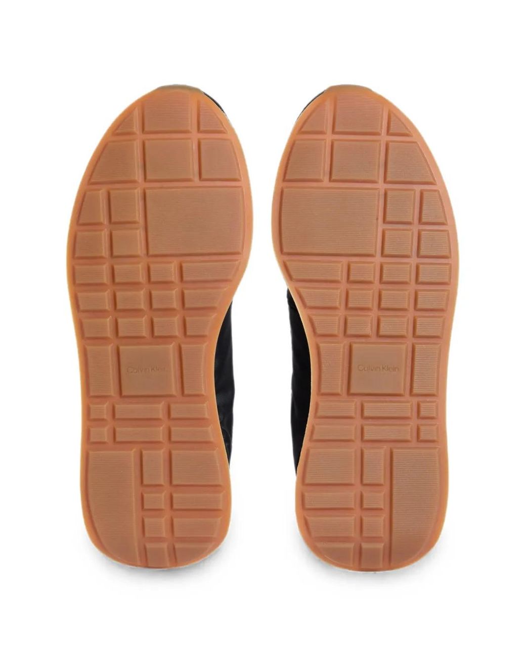 Calvin Klein Black Logo-Print Panelled Low-Top Sneakers