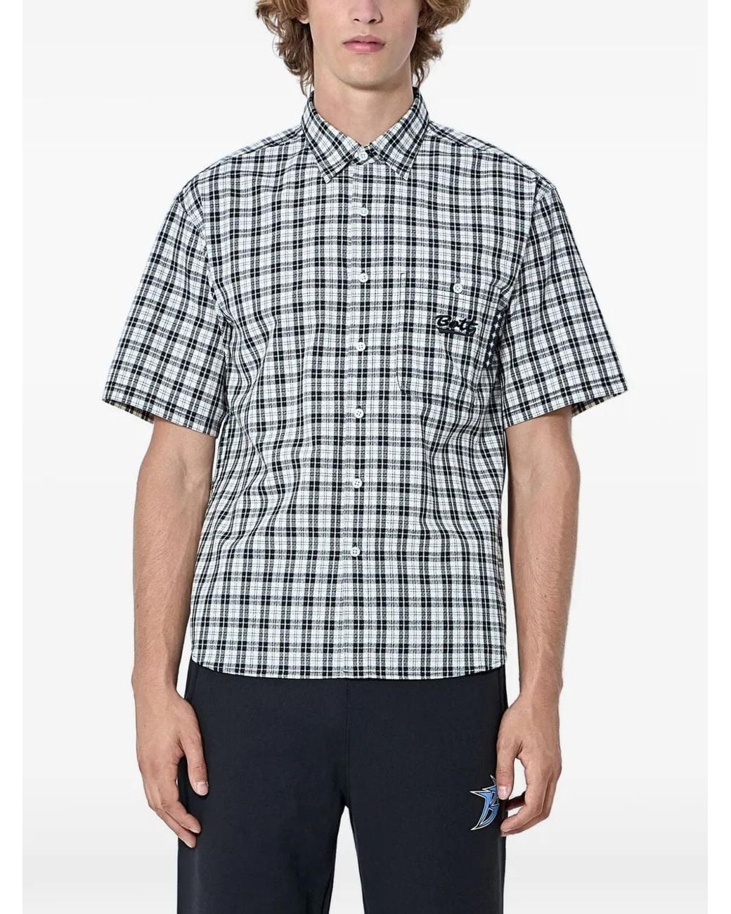 BoTT Blue Checked Cotton Shirt for men