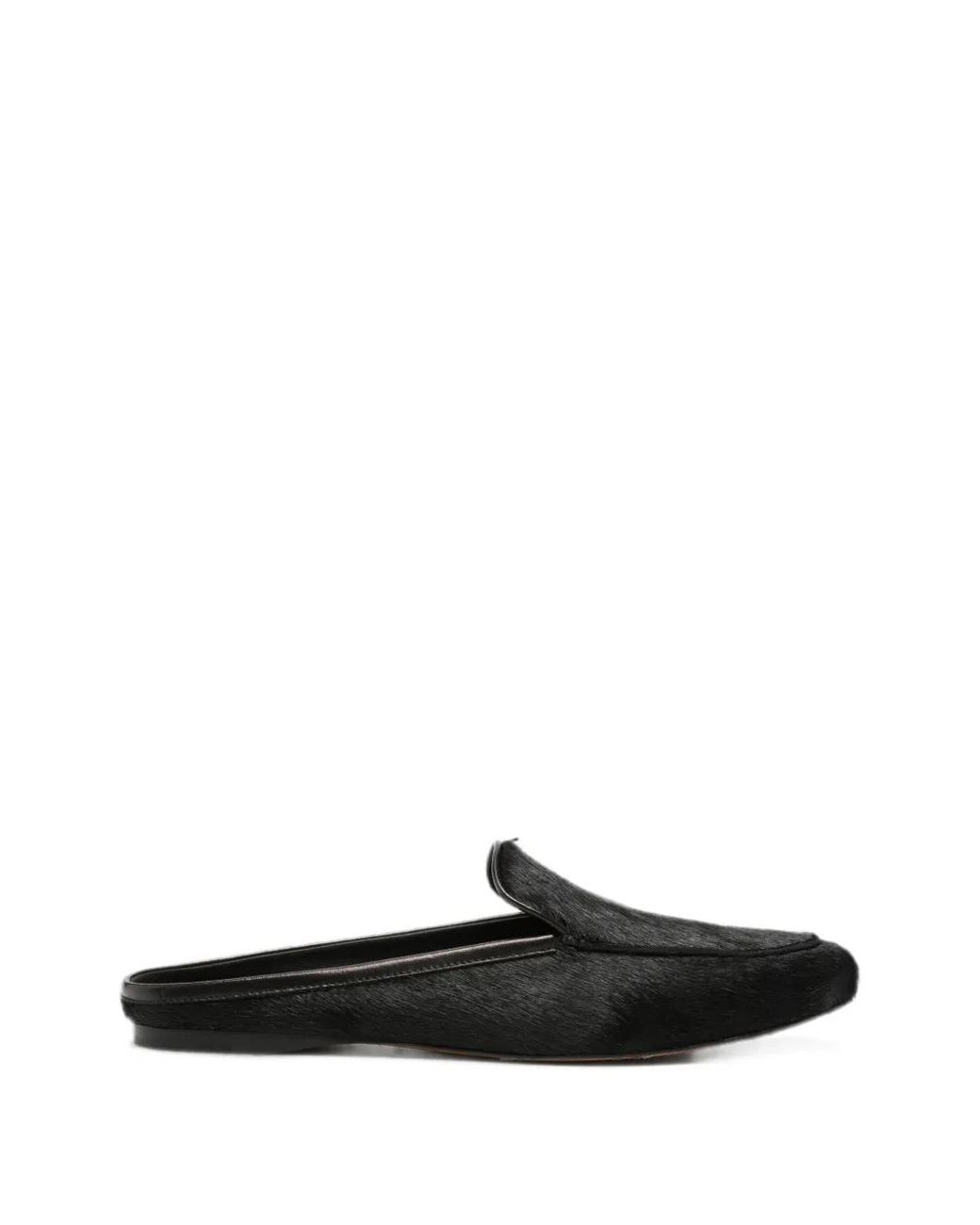 Forte_forte White Almond-Toe Loafers