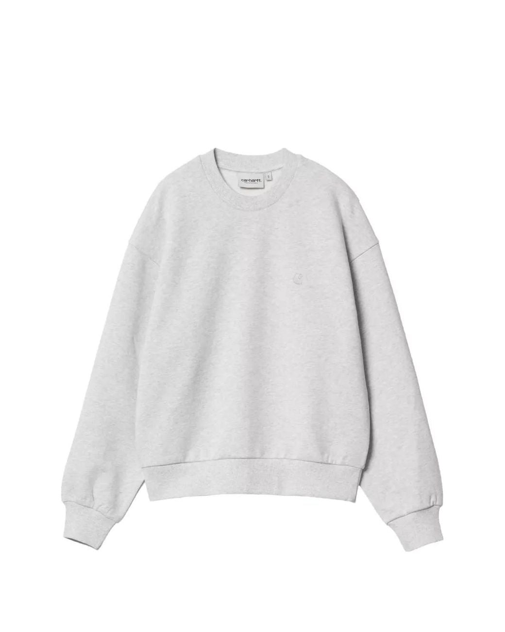 Carhartt White Casey Logo-Embroidered Sweatshirt