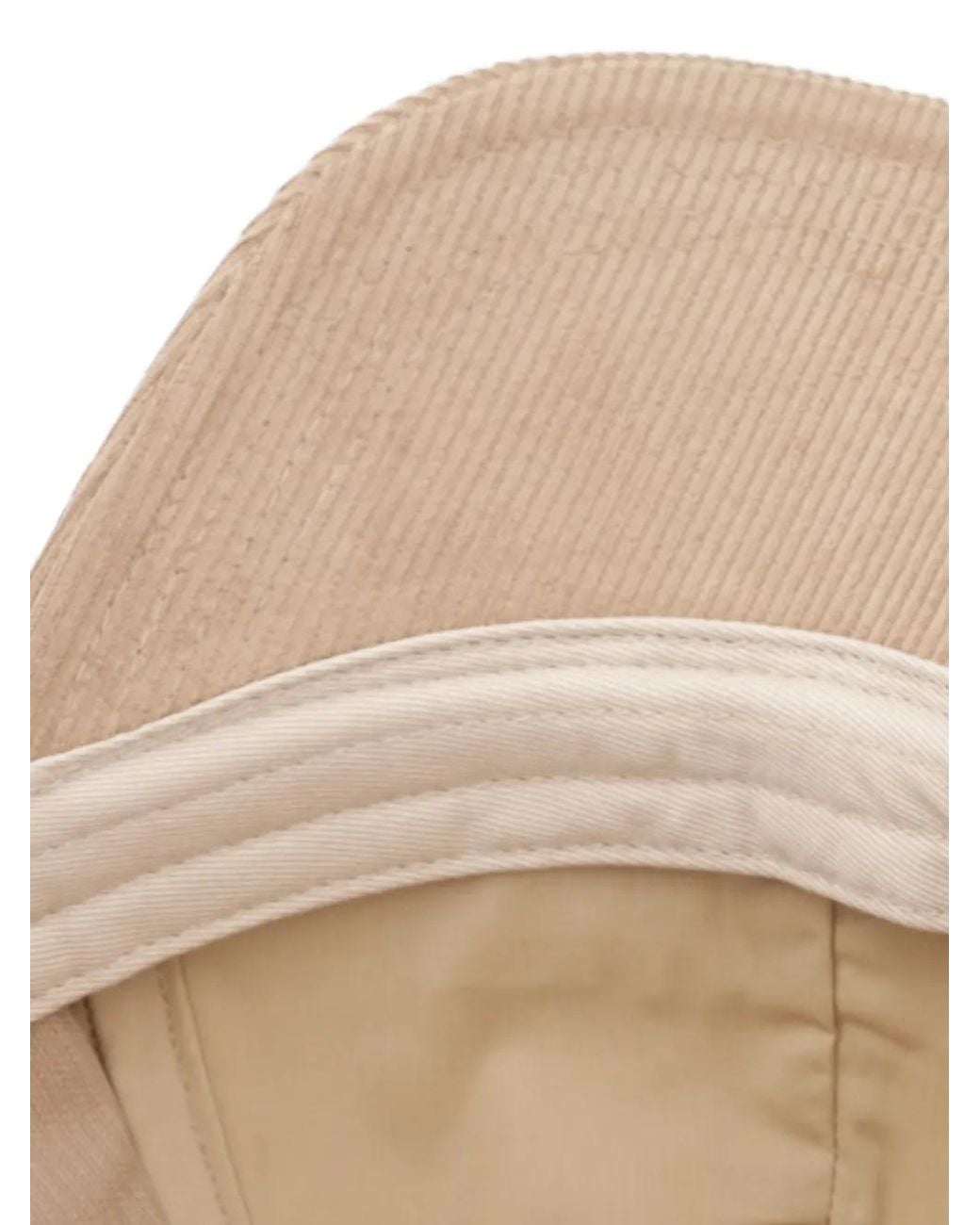 Twinset Natural Corduroy Baseball Cap