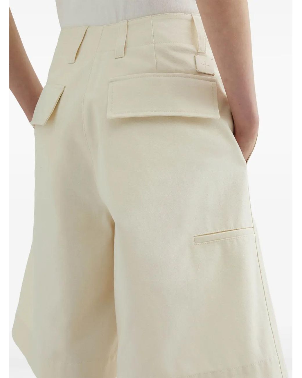 Jil Sander White Natural Shorts