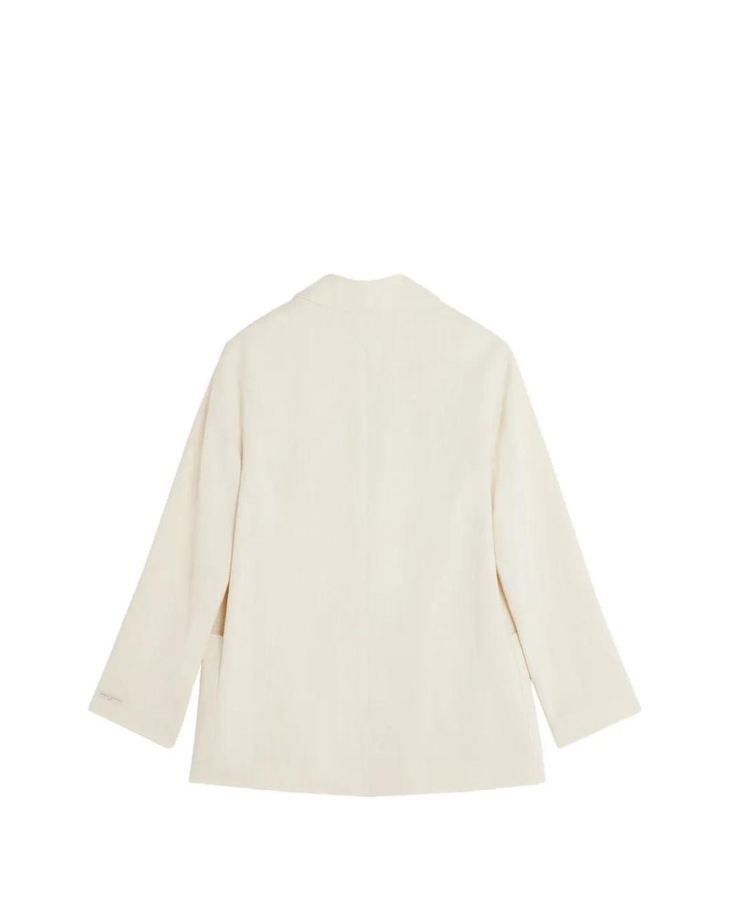 Maison Kitsuné White Notched-Lapel Patch-Pocket Jacket