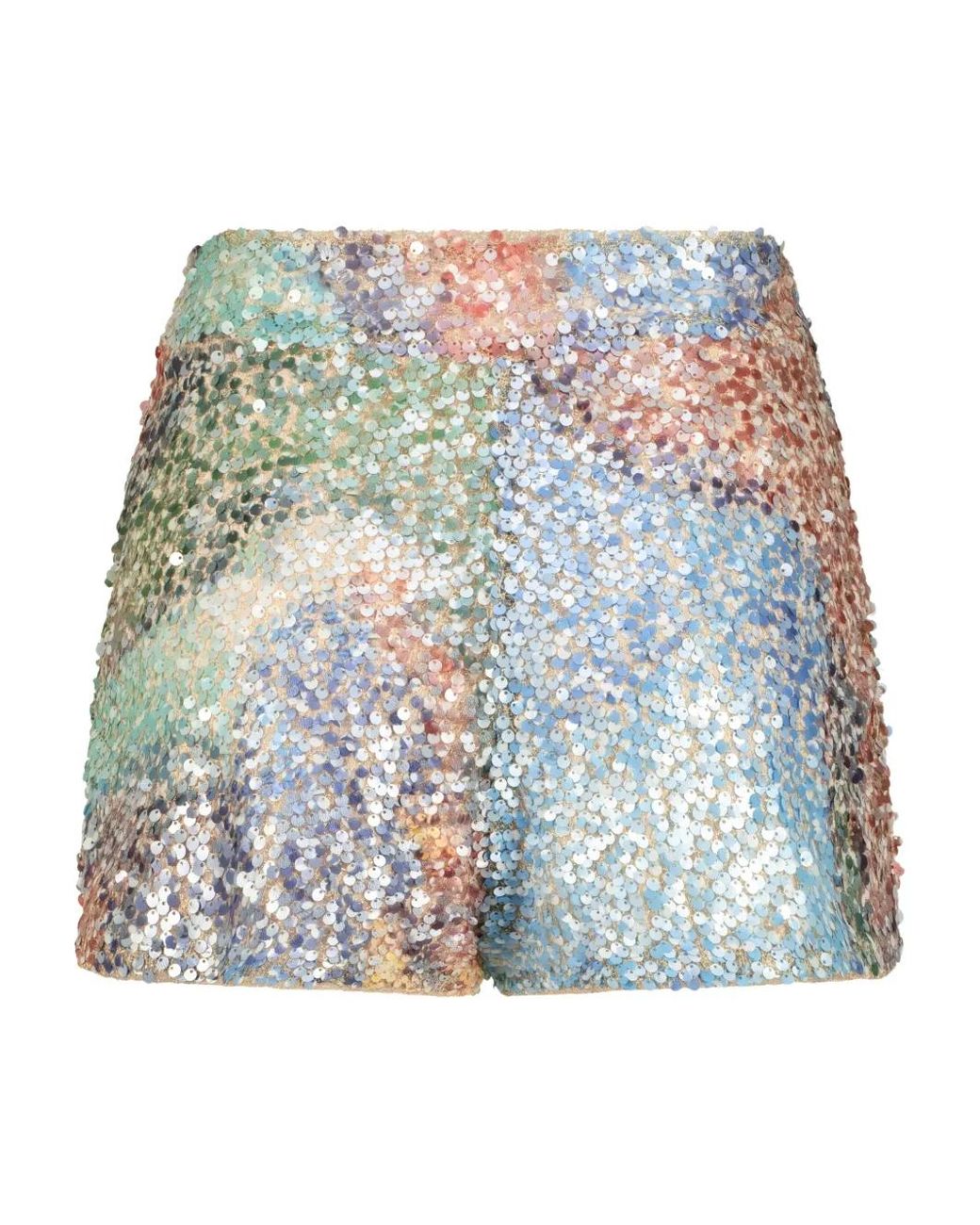 SANA OSMANI Gray Chronos Sequin Shorts