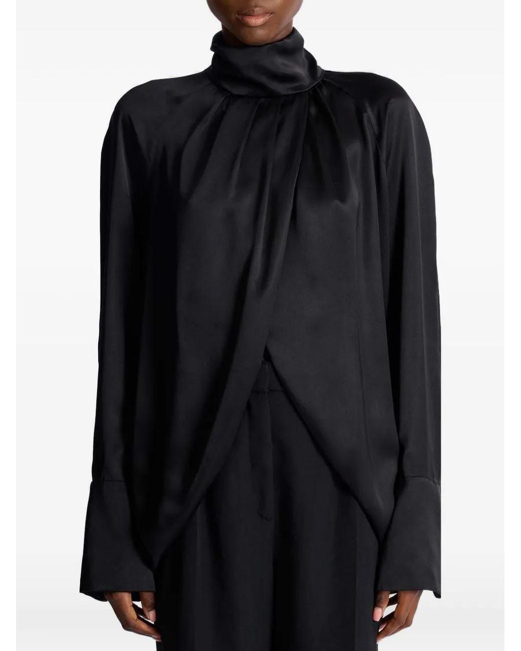 Balmain Gedrapeerde Blouse in het Blue