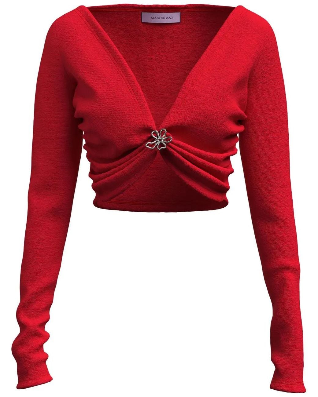 MACCAPANI Red Angela Top
