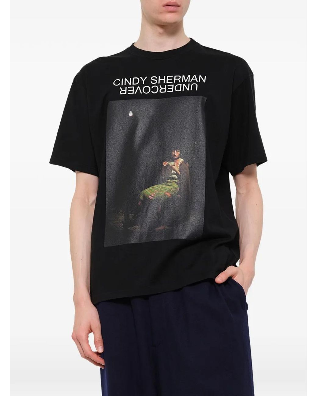 Undercover Black Cindy Sherman Untitled 300 Graphic-Print T-Shirt for men
