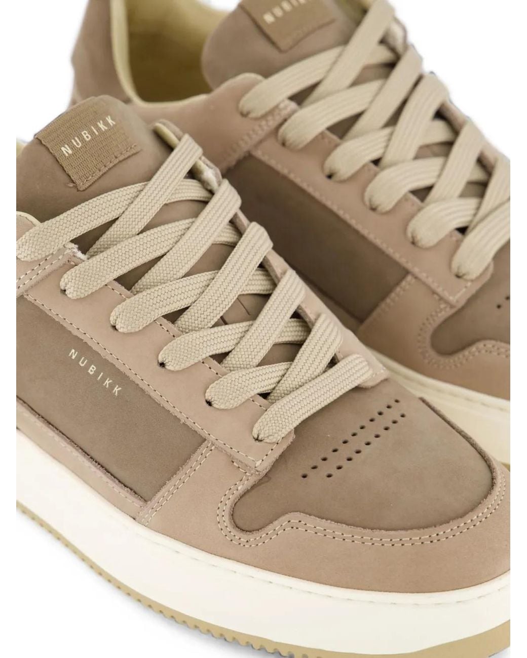 Nubikk White Basket Rae Panelled Sneakers for men
