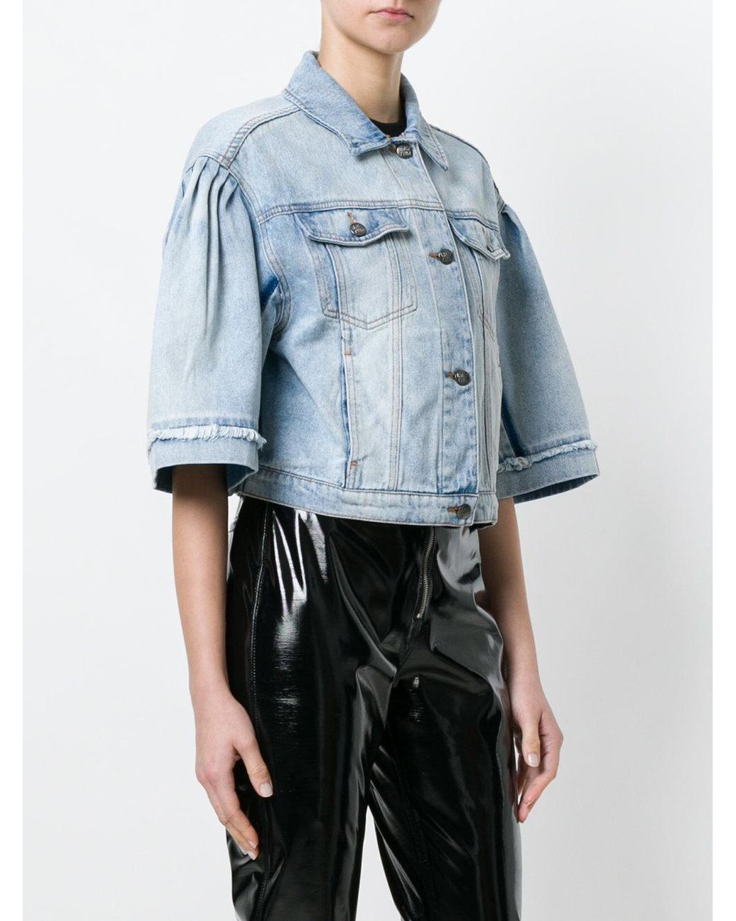 Twin Set Oversized Short Sleeve Cropped 