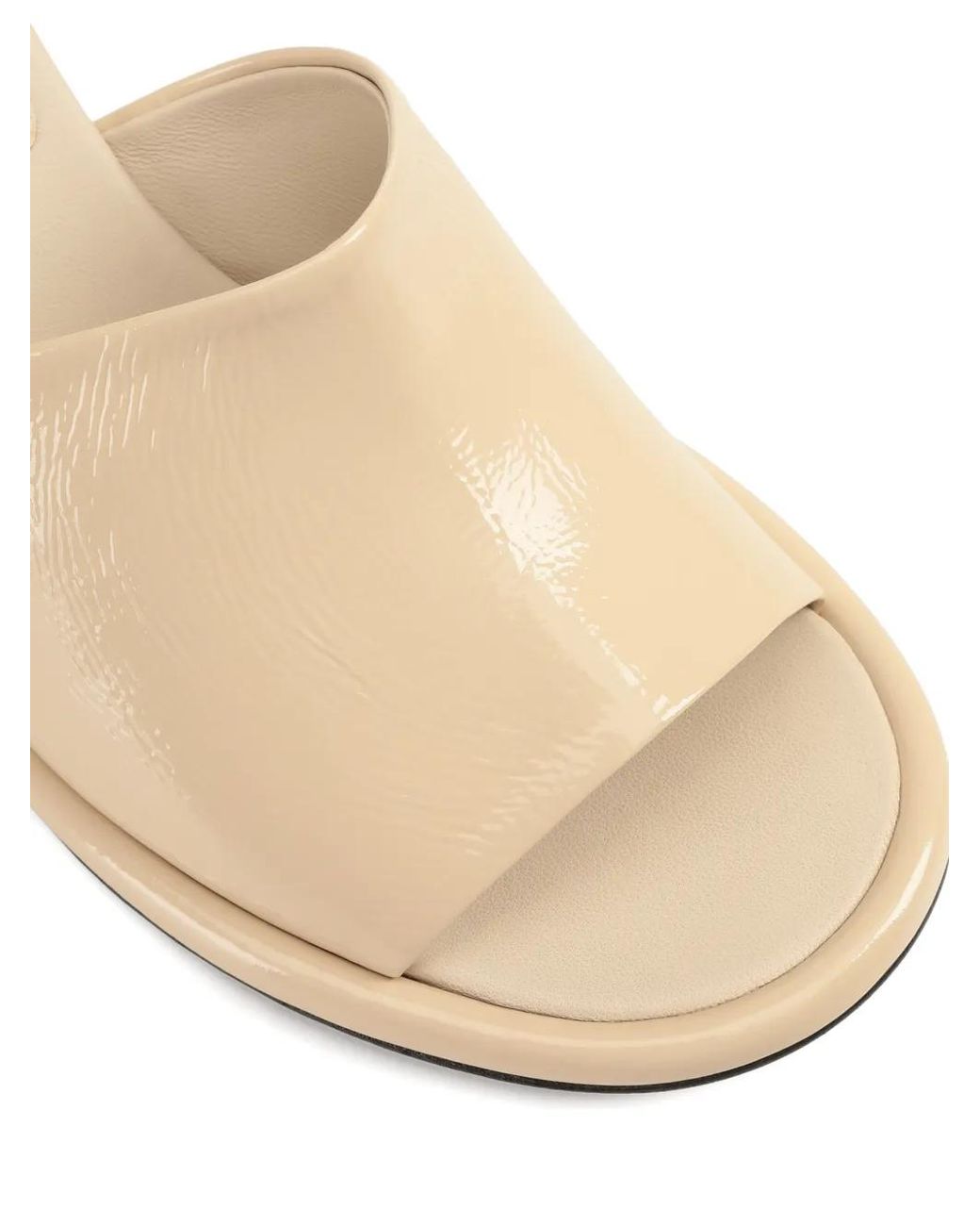 Sergio Rossi Natural 60Mm Orb Leather Mules