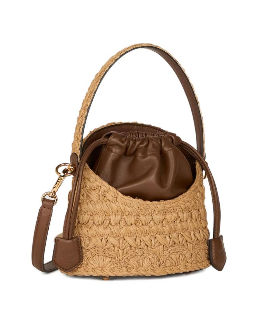 Etro Metallic Small Saturno Bucket Bag