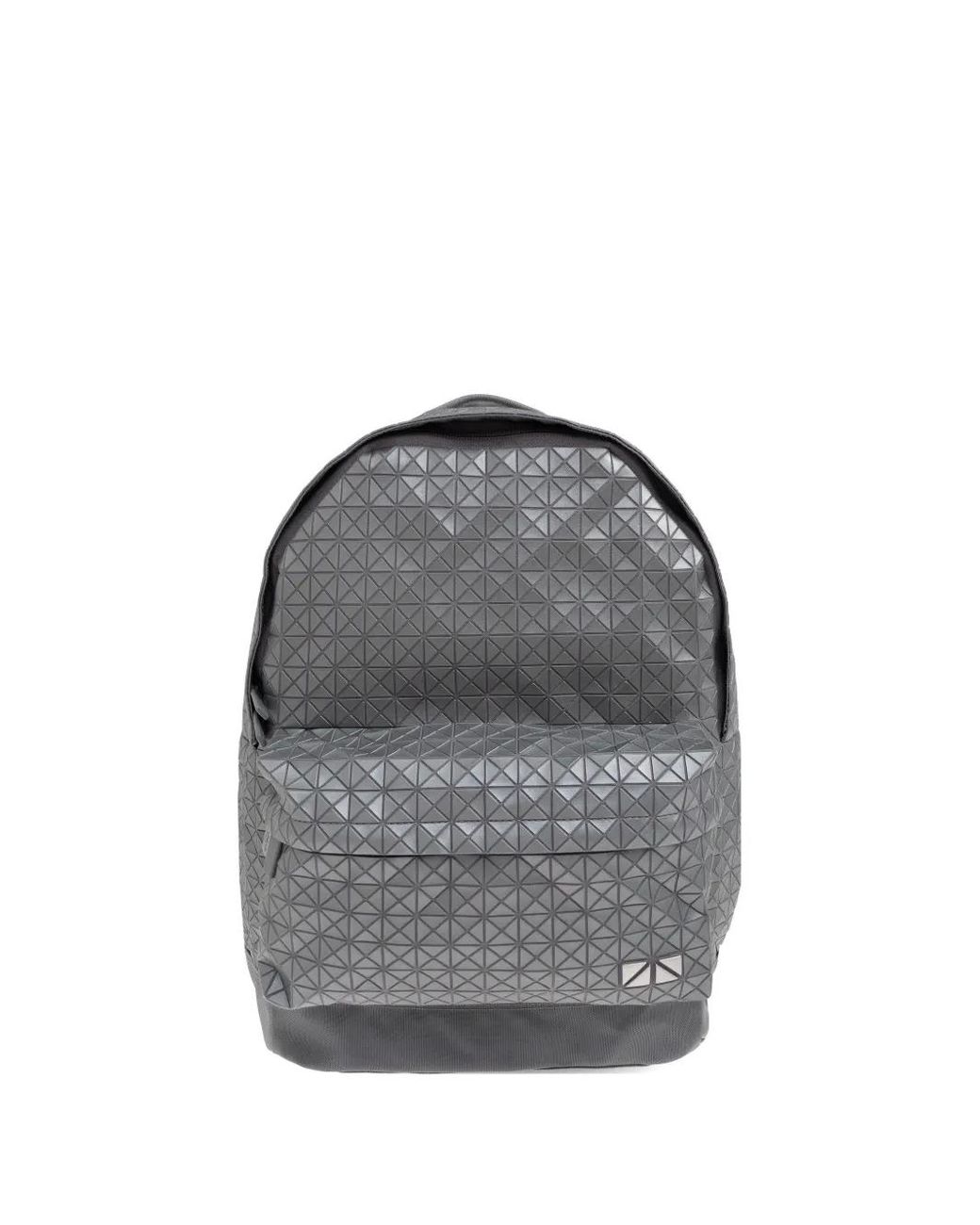 Issey Miyake Gray Geometric-Pattern Backpack for men