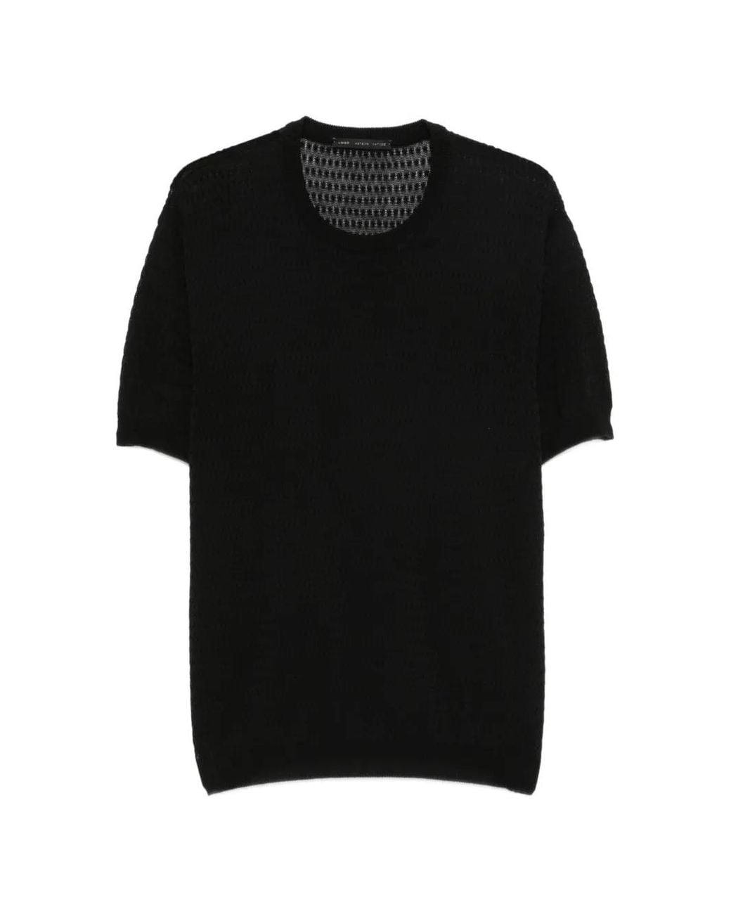 Low Brand Black Crew-Neck T-Shirt for men