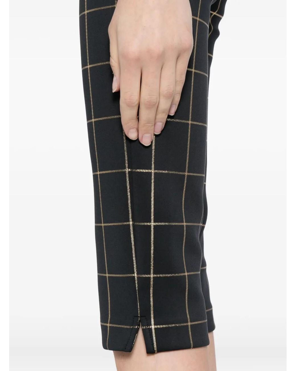Cynthia Rowley Gray Checked Capris Shorts