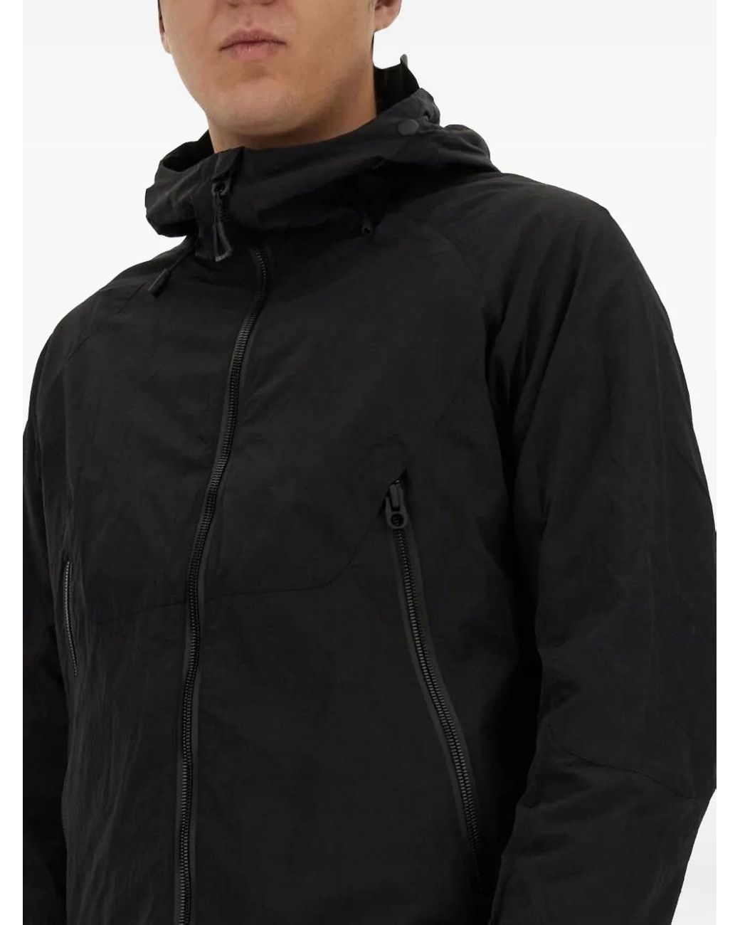 JG1 Black Zip-Fastening Jacket for men