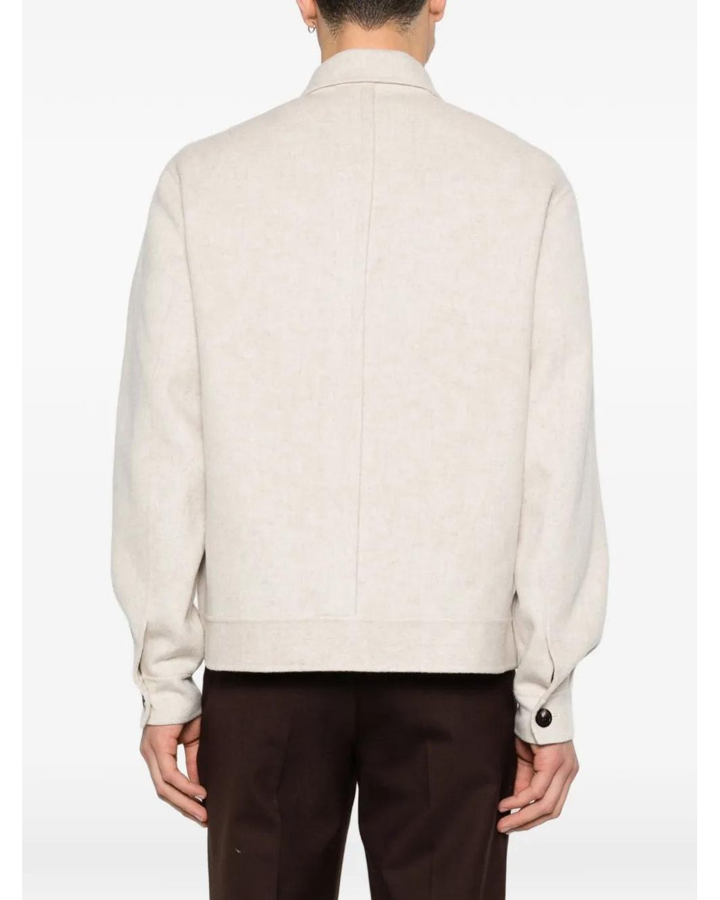 Bompard White Patch-Pocket Double-Sided Jacket for men