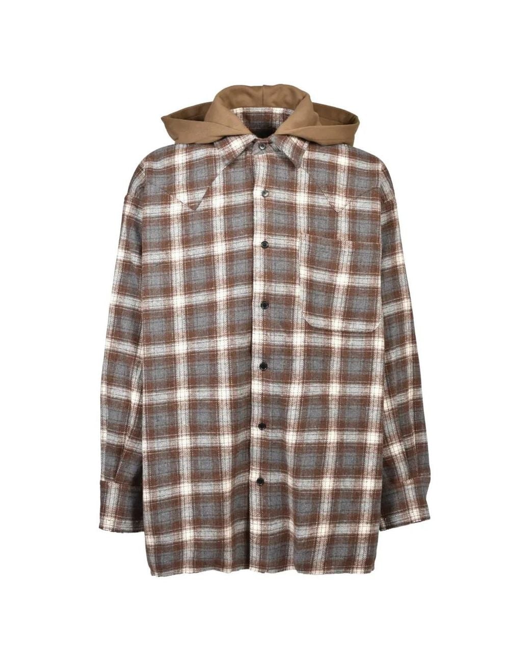 JUN/NAKAYAMA White Check-Pattern Shirt for men
