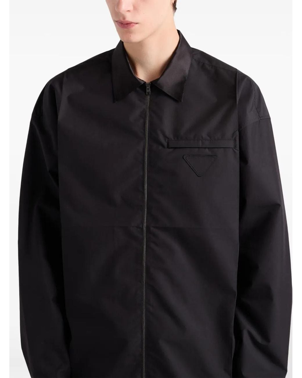 Prada Black Technical Cotton Shirt for men