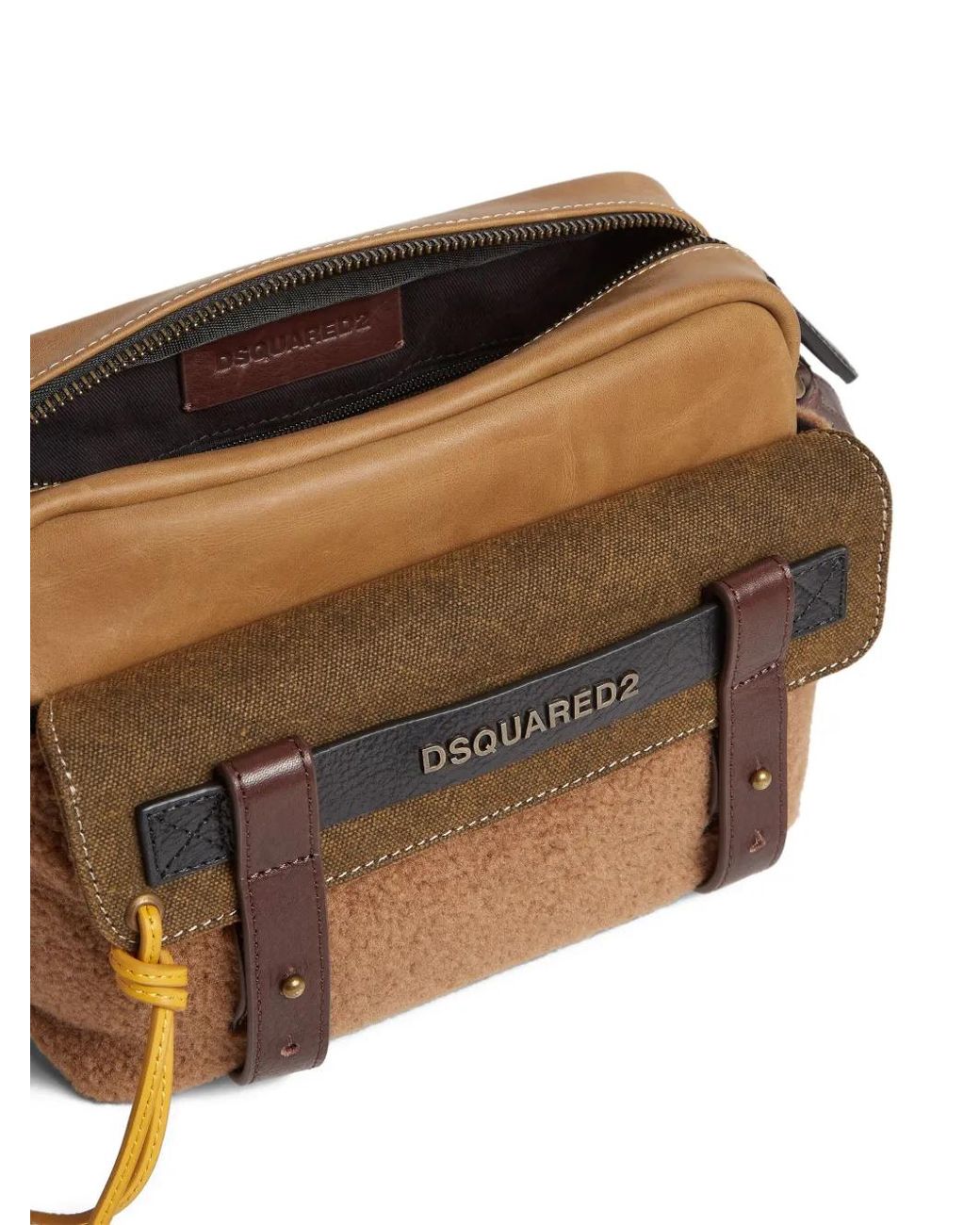 DSquared² Brown Canadian Messenger Bag for men