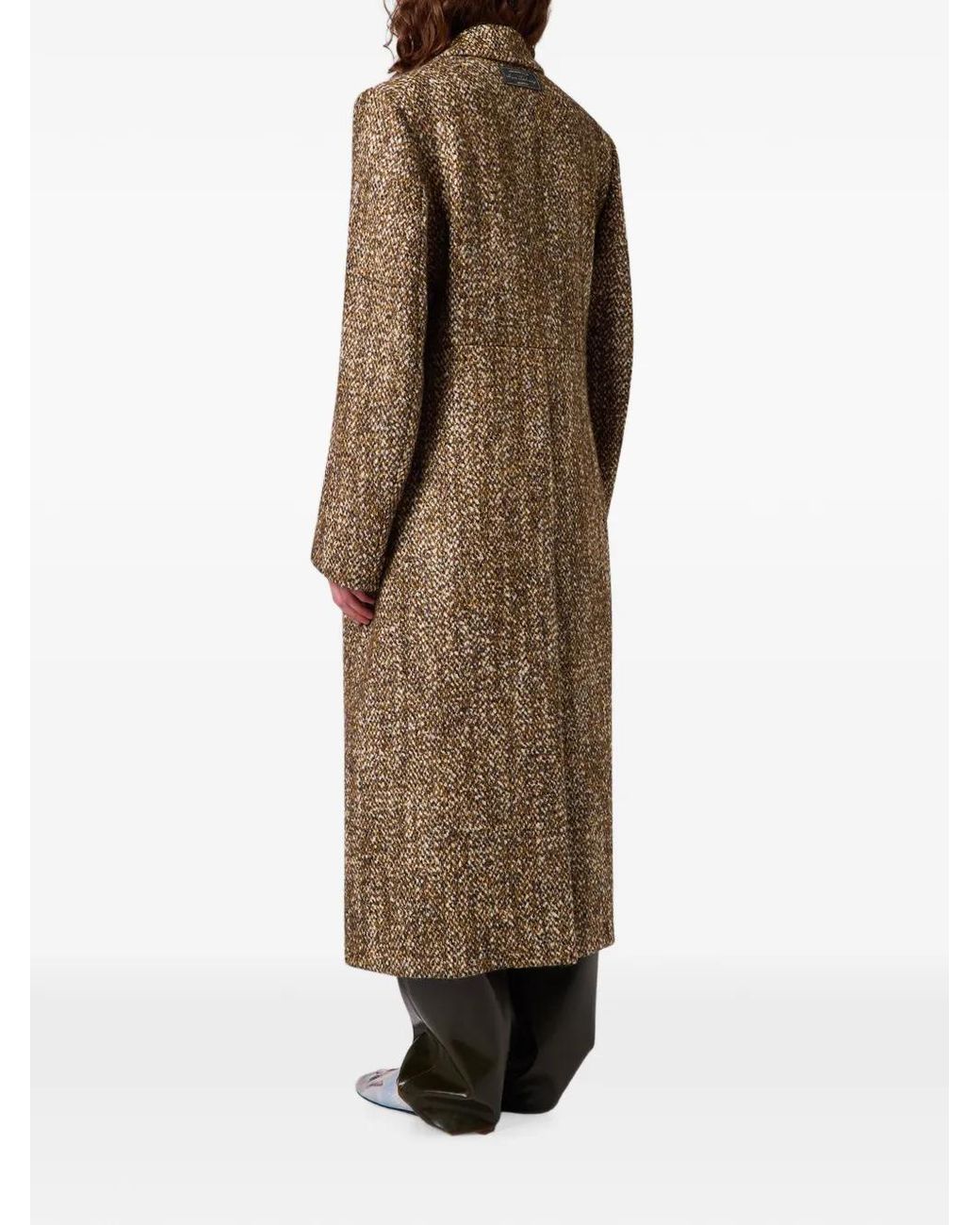 MSGM Natural Doppelreihiger Mantel