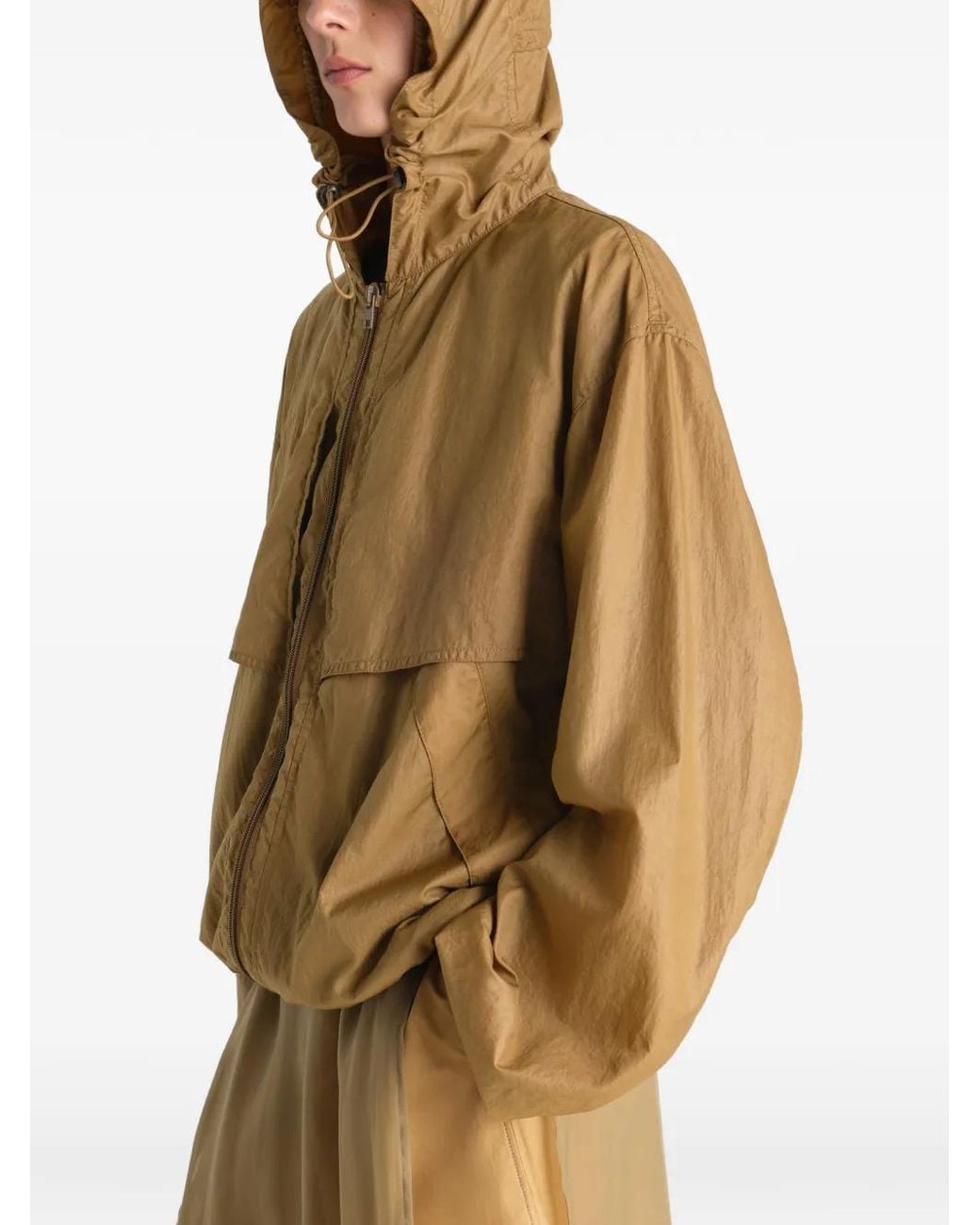 Lemaire Brown Windbreaker for men