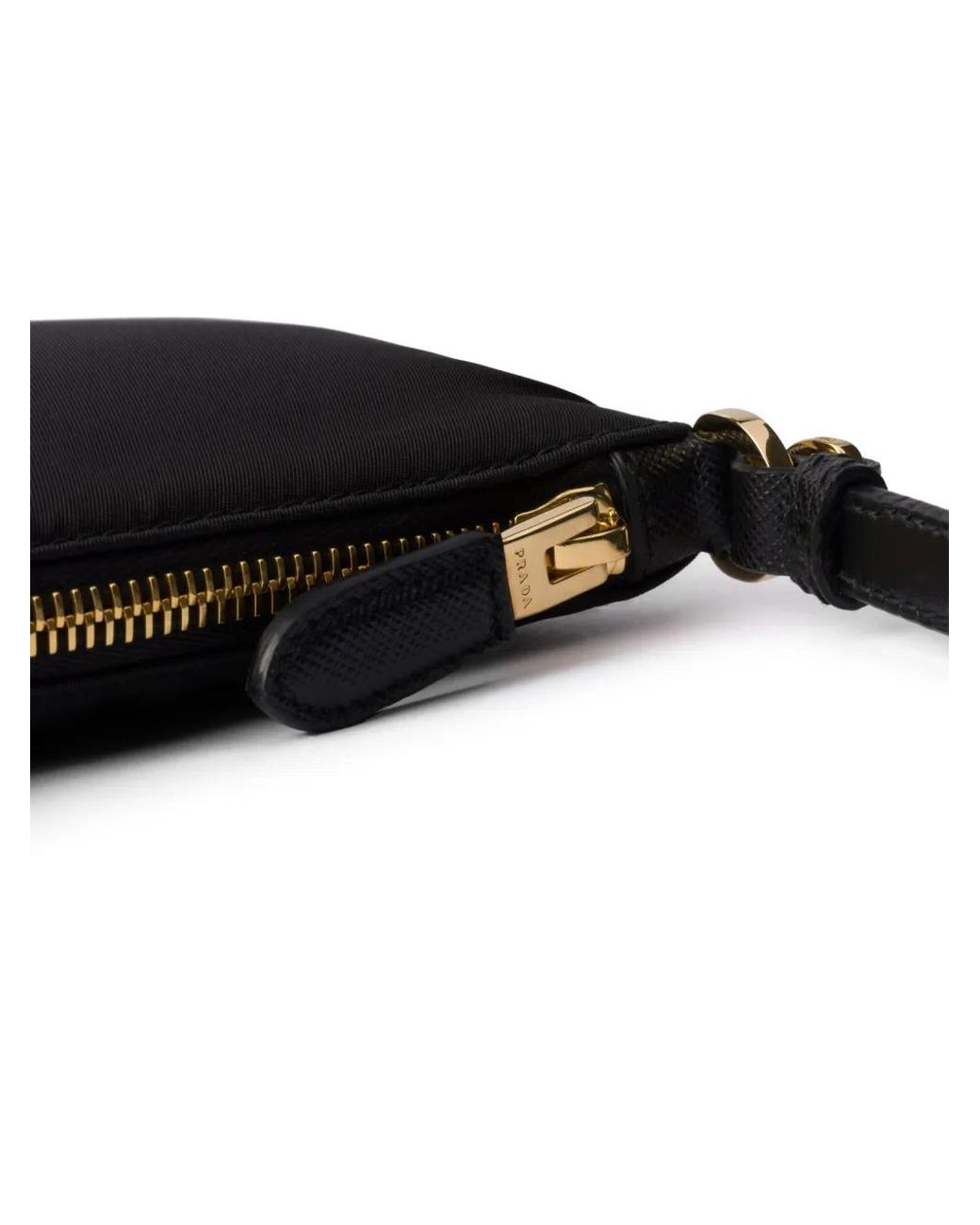 Borsa a spalla logo di Prada in Black