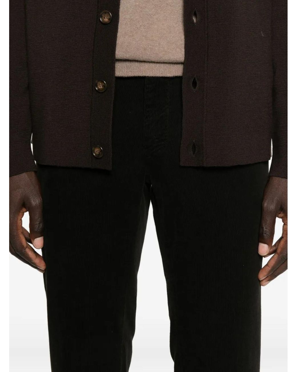 Mason's Black Chino Trousers for men