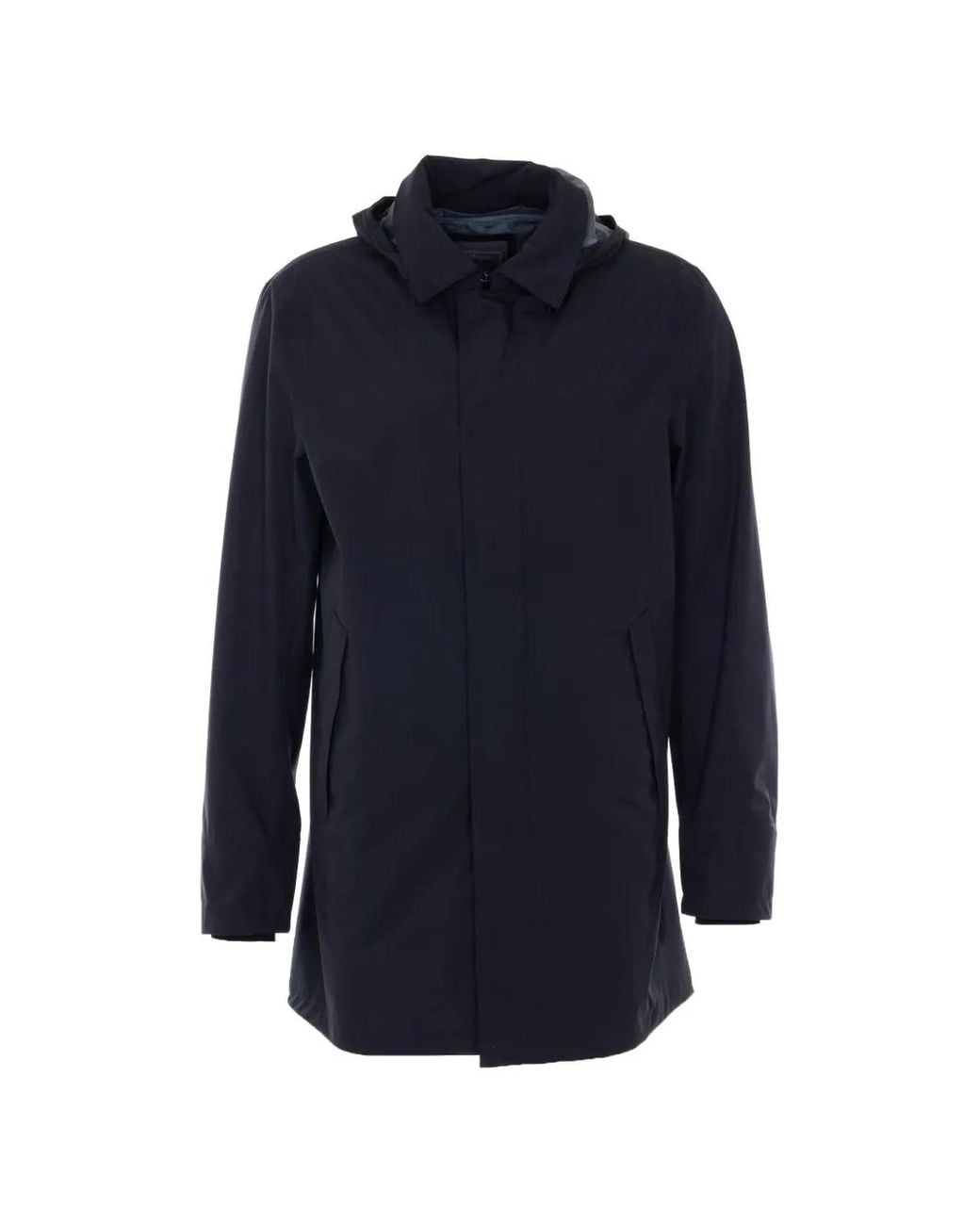 Herno Blue Raincoat for men