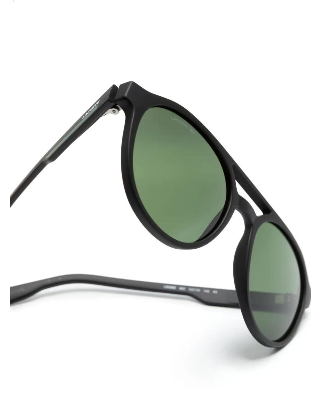 Lacoste Green Round-Frame Sunglasses for men