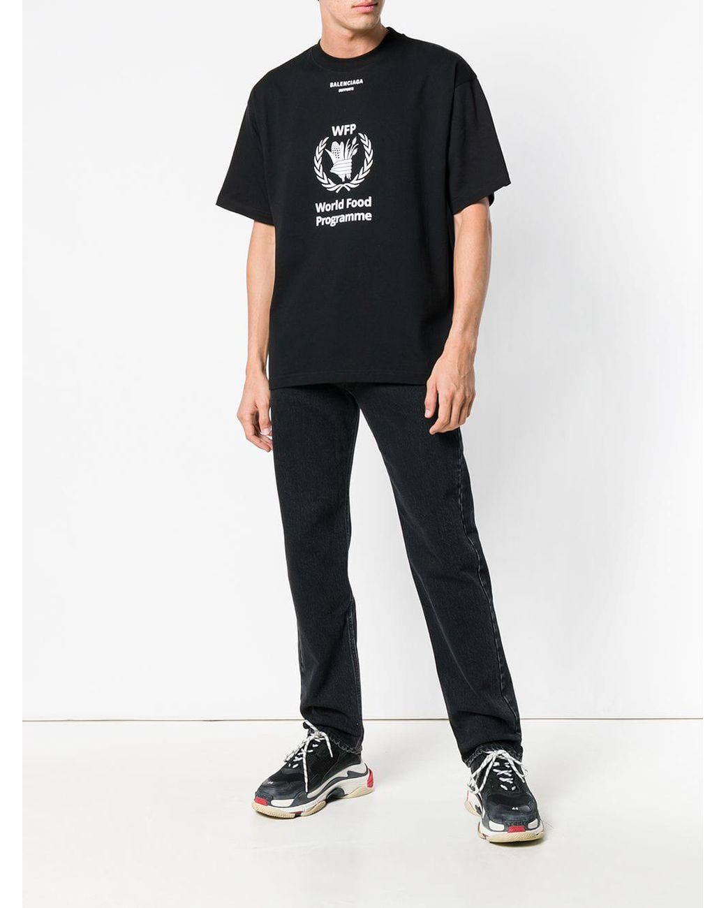 Balenciaga World Food Programme Black TShirt Short Sleeve Size S  eBay