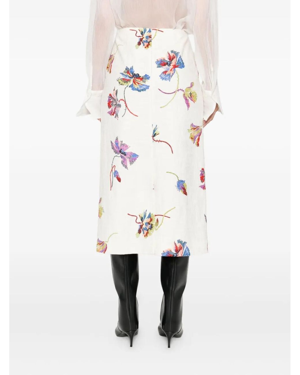 LaDoubleJ White Pencil Skirt
