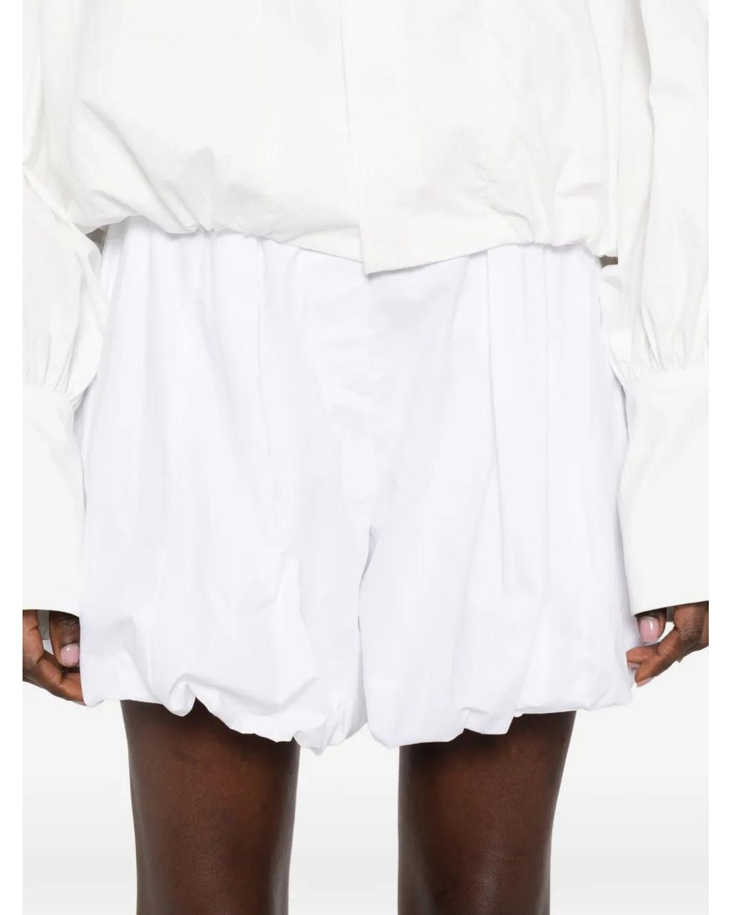 Thelatest White Dafne Poplin Shorts