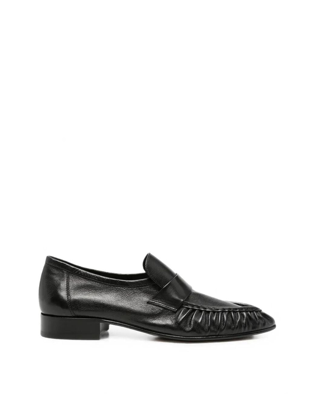 The Row Black Soft Loafers