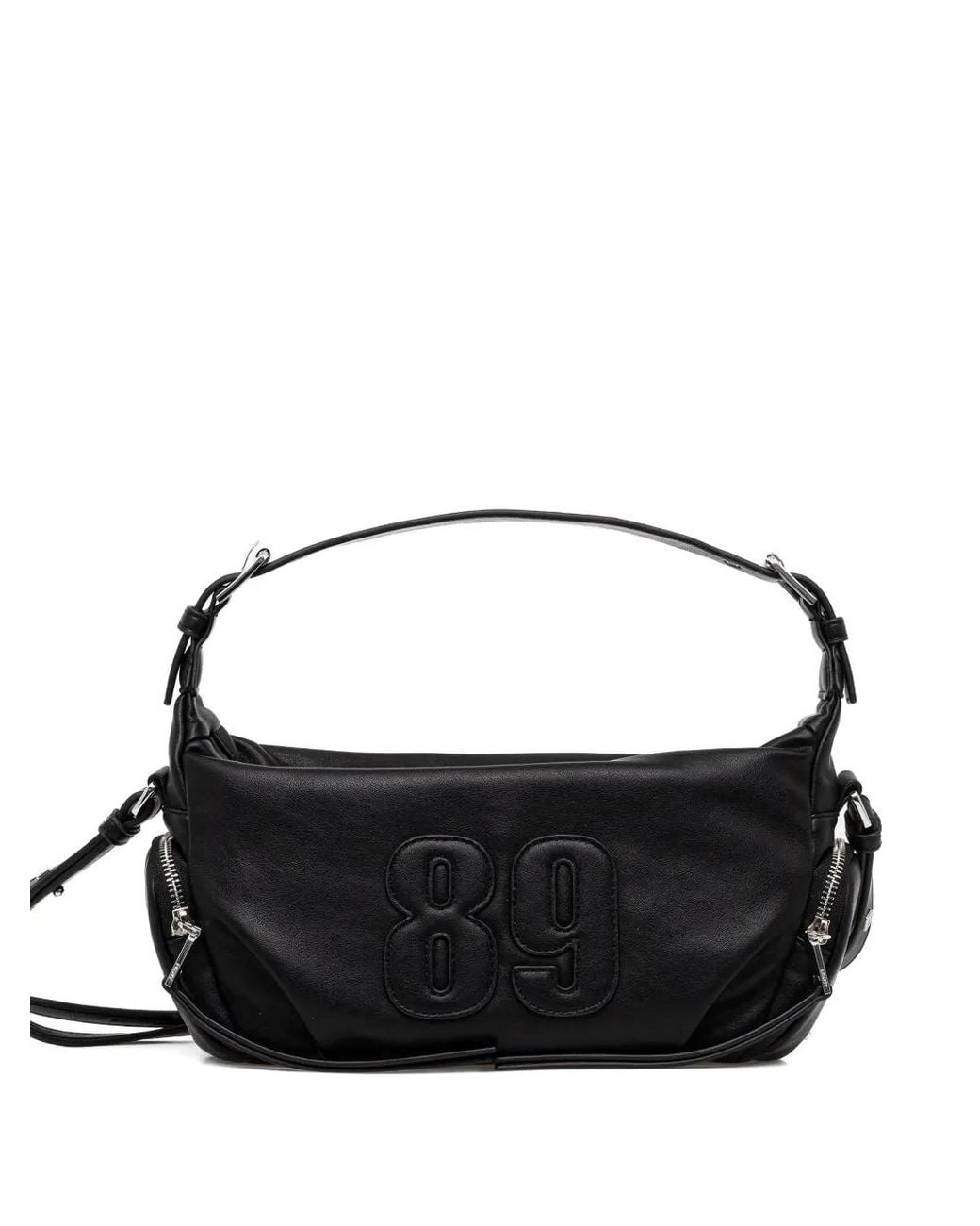 DKNY Black Embossed-Number Shoulder Bag