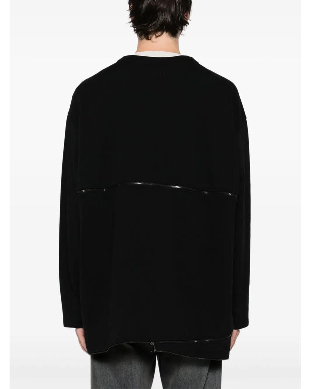 Qasimi Black Spiral Sweatshirt for men