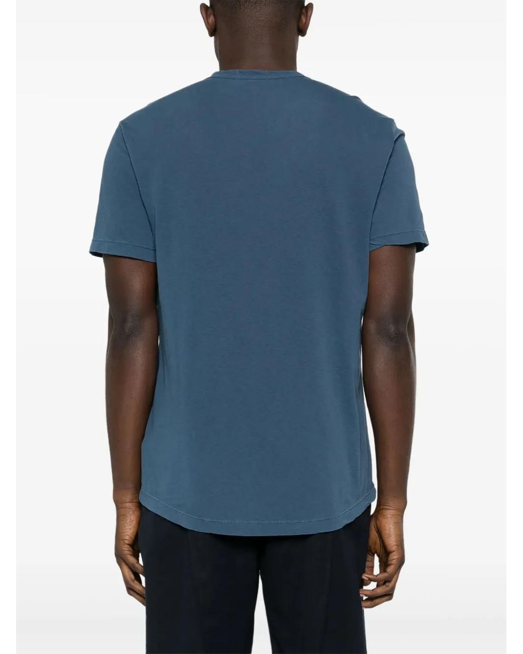 James Perse Blue Jersey Cotton T-Shirt for men