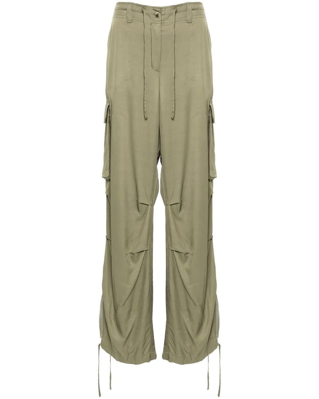 Golden Goose Deluxe Brand Green Military Cargo Trousers For